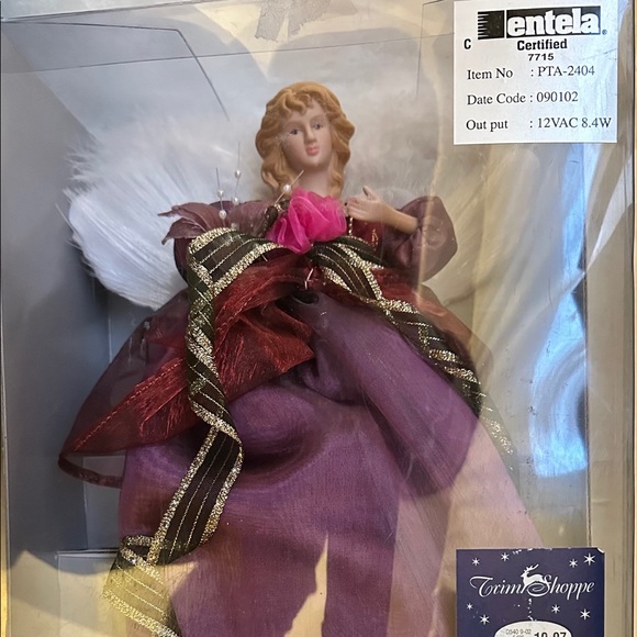 ⭐️NWOT! Fibre optics Angel Christmas tree topper - Picture 1 of 4